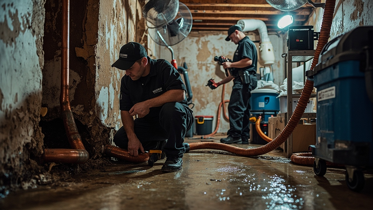 How Professional Burst Pipe Water Damage Restoration Works